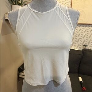 Lululemon Athletica White Crop Top